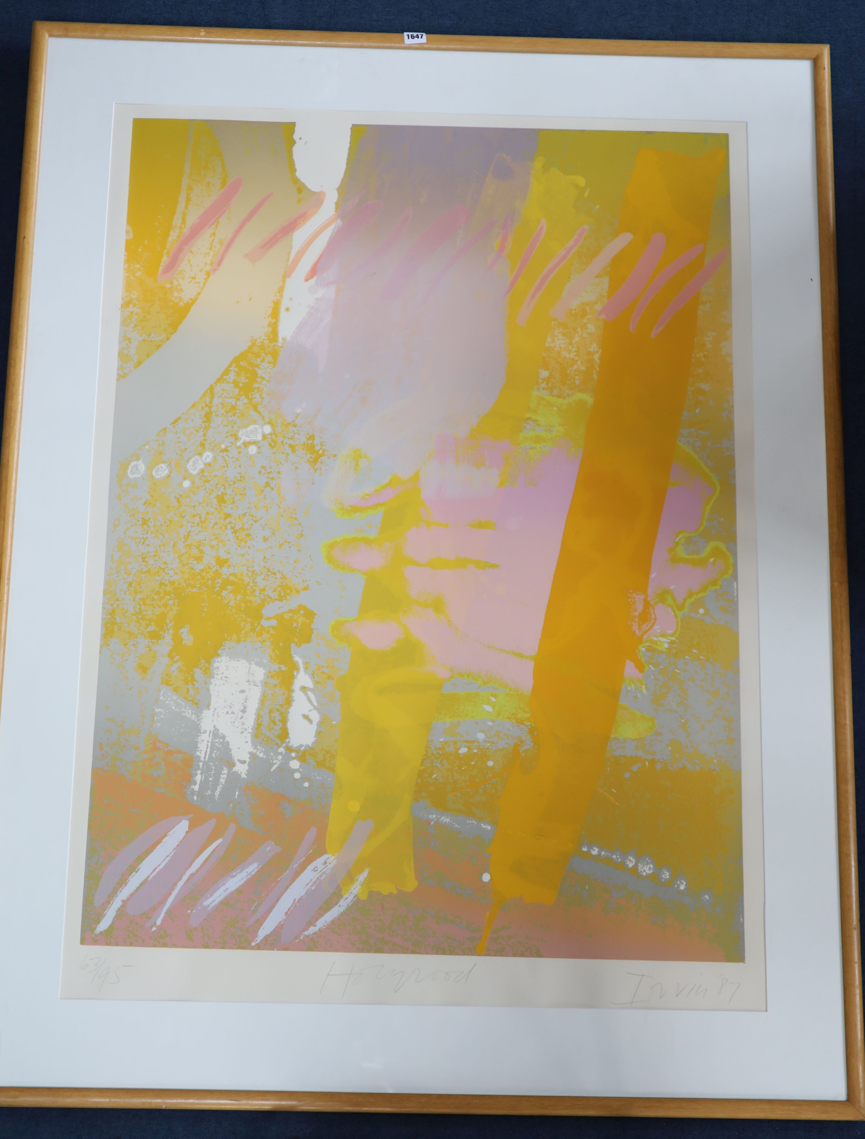 Albert Irvin (1922-2015), screenprint, 'Holyrood 1 1988', signed in pencil and dated '87, 63/95, 117 x 85cm